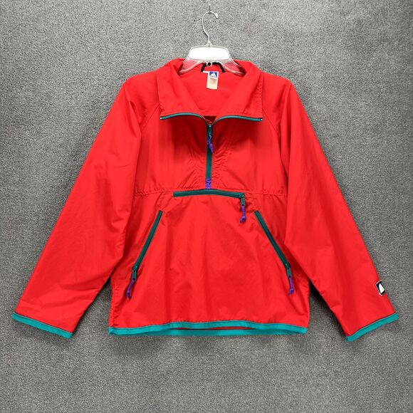 Vintage Sierra Designs Adult Small Red Pullover Windbreaker Rain Jacket 90s - Picture 1 of 16